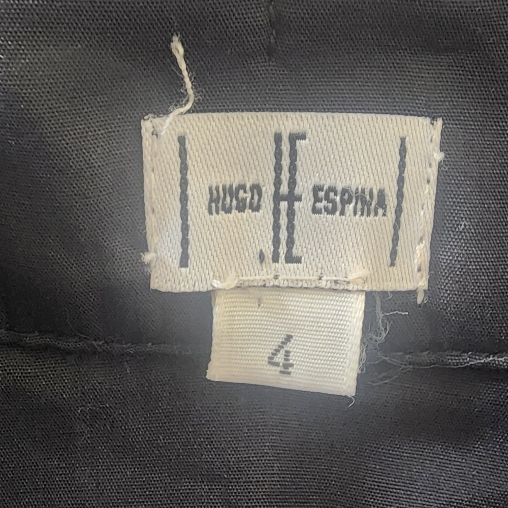Hugo Espina Elegant Black Women's Top with Bow Detail‎ - Picture 2 of 11